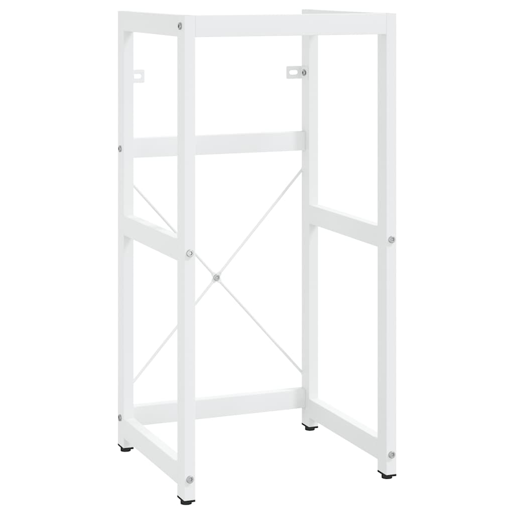 vidaXL Meuble sous-vasque de salle de bain Blanc 40x38x83 cm Fer