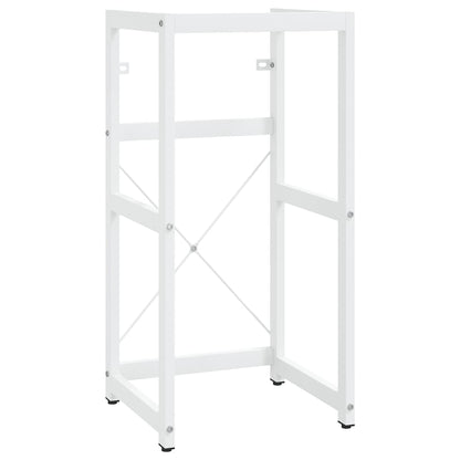 vidaXL Meuble sous-vasque de salle de bain Blanc 40x38x83 cm Fer