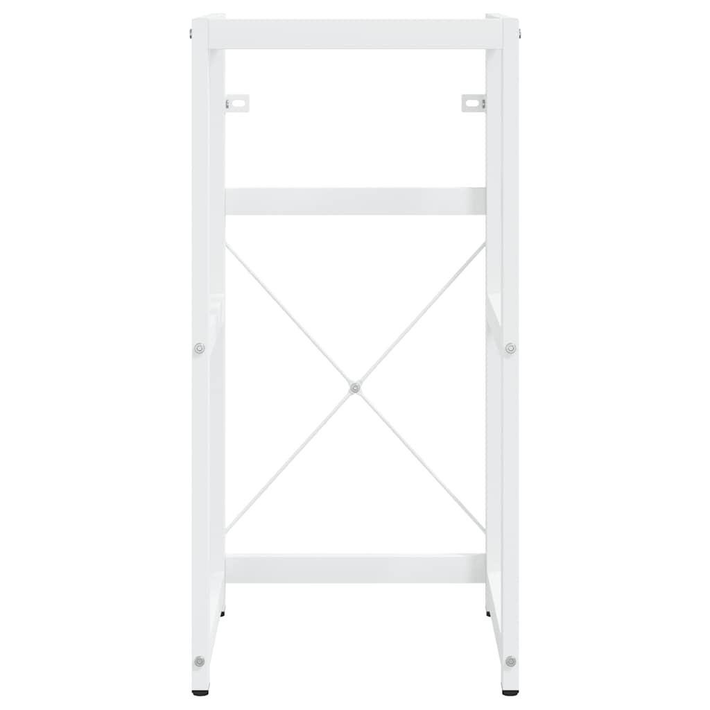 vidaXL Meuble sous-vasque de salle de bain Blanc 40x38x83 cm Fer