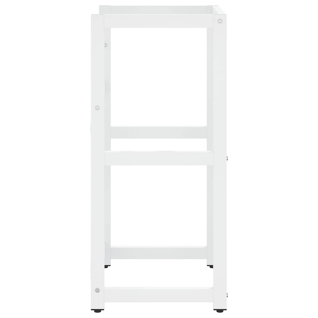 vidaXL Meuble sous-vasque de salle de bain Blanc 40x38x83 cm Fer