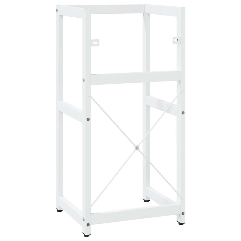 vidaXL Meuble sous-vasque de salle de bain Blanc 40x38x83 cm Fer