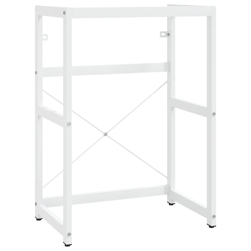 vidaXL Badezimmer Waschtischgestell Weiß 59x38x83 cm Eisen