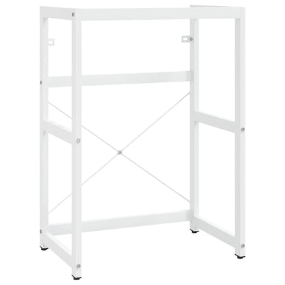 vidaXL Badezimmer Waschtischgestell Weiß 59x38x83 cm Eisen