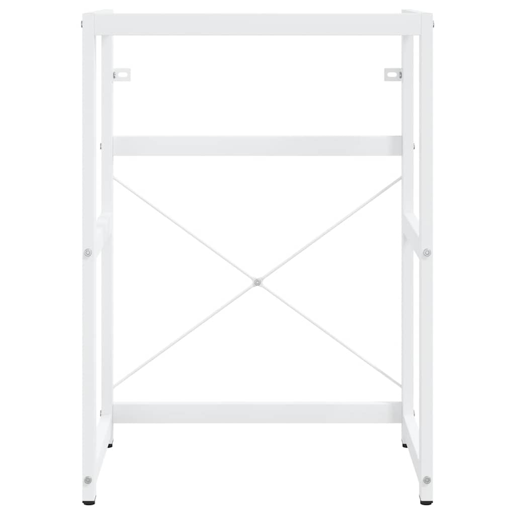 vidaXL Badezimmer Waschtischgestell Weiß 59x38x83 cm Eisen