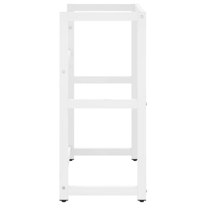 vidaXL Badezimmer Waschtischgestell Weiß 59x38x83 cm Eisen