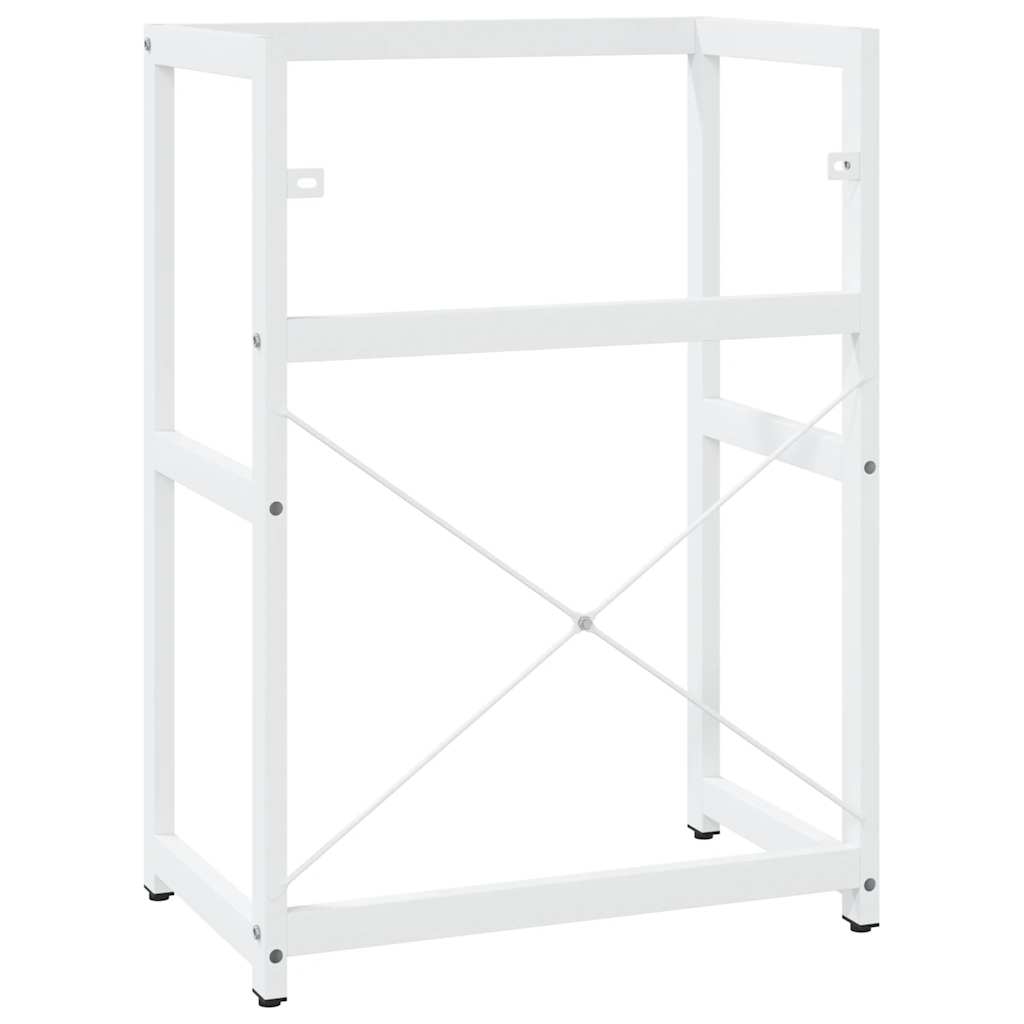 vidaXL Badezimmer Waschtischgestell Weiß 59x38x83 cm Eisen