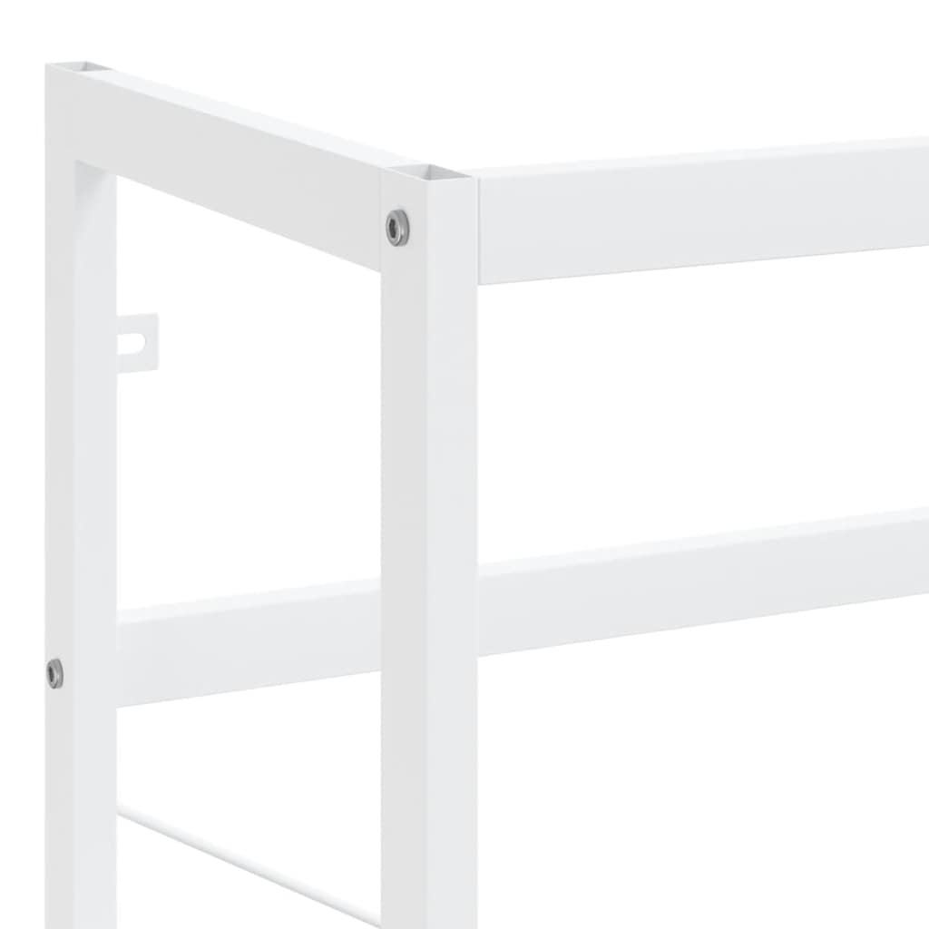 vidaXL Badezimmer Waschtischgestell Weiß 59x38x83 cm Eisen