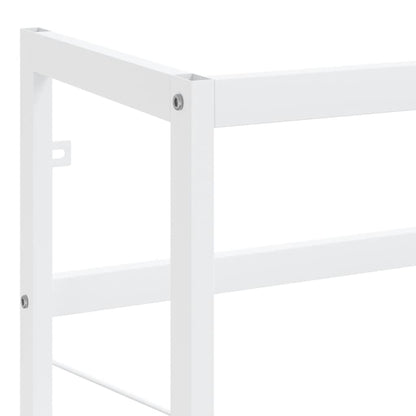 vidaXL Badezimmer Waschtischgestell Weiß 59x38x83 cm Eisen