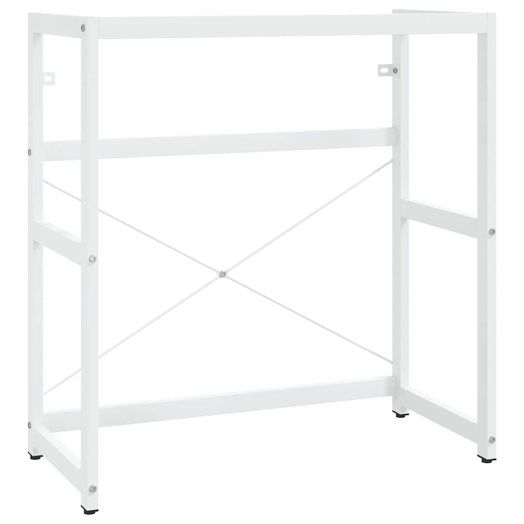 vidaXL Meuble sous-vasque de salle de bain blanc 79x38x83 cm en fer