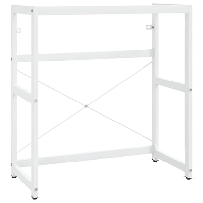 vidaXL Meuble sous-vasque de salle de bain blanc 79x38x83 cm en fer