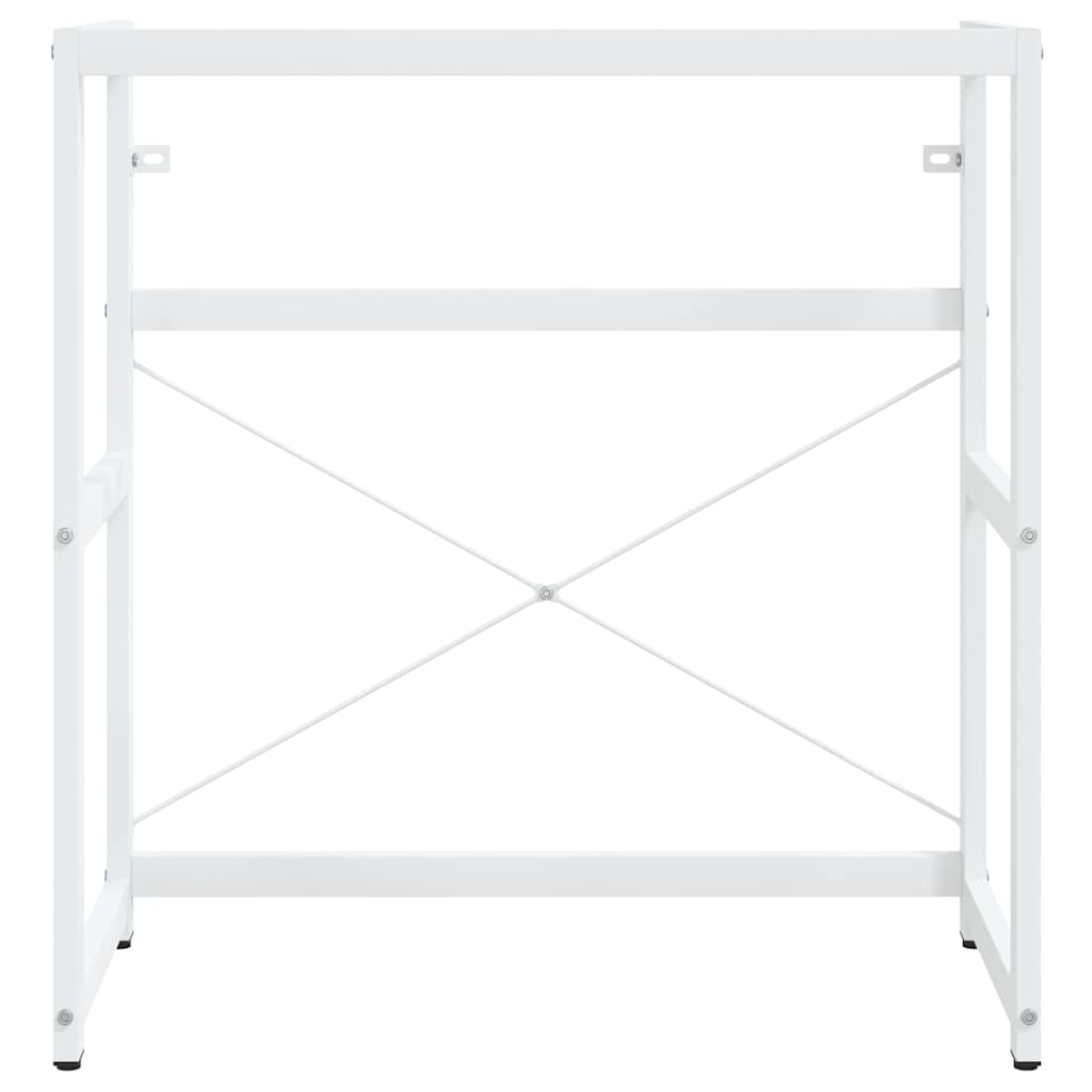 vidaXL Meuble sous-vasque de salle de bain blanc 79x38x83 cm en fer