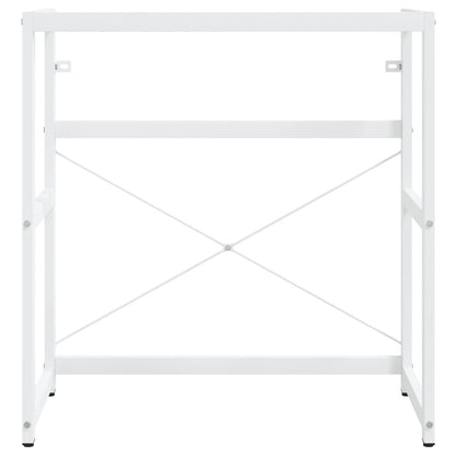 vidaXL Meuble sous-vasque de salle de bain blanc 79x38x83 cm en fer