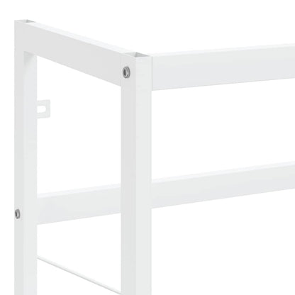 vidaXL Meuble sous-vasque de salle de bain blanc 79x38x83 cm en fer