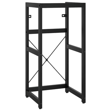 vidaXL Meuble sous-vasque de salle de bain noir 40x38x83 cm Fer
