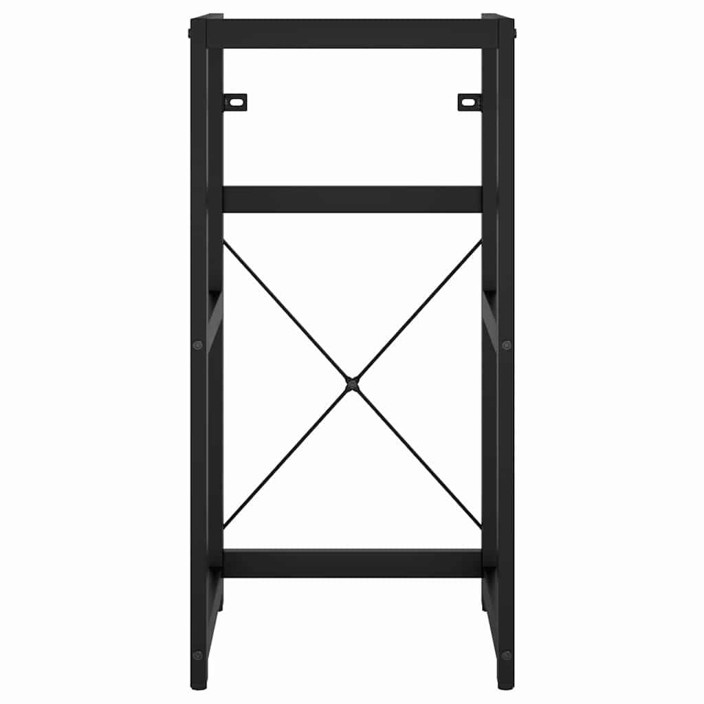 vidaXL Meuble sous-vasque de salle de bain noir 40x38x83 cm Fer