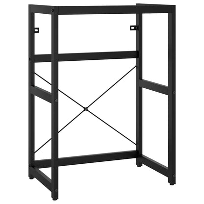 vidaXL Meuble sous-vasque de salle de bain Noir 59x38x83 cm Fer