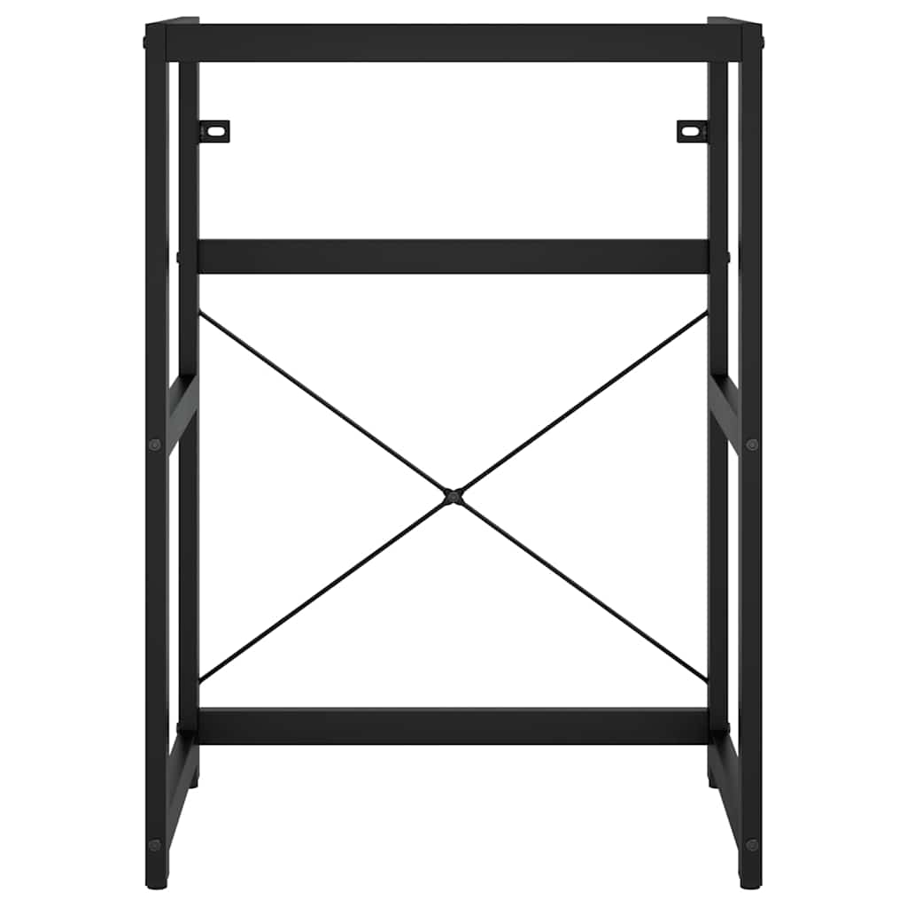vidaXL Meuble sous-vasque de salle de bain Noir 59x38x83 cm Fer