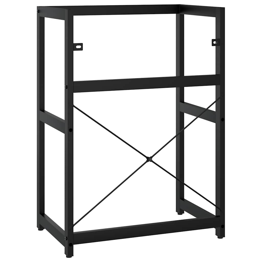 vidaXL Meuble sous-vasque de salle de bain Noir 59x38x83 cm Fer