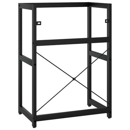 vidaXL Meuble sous-vasque de salle de bain Noir 59x38x83 cm Fer