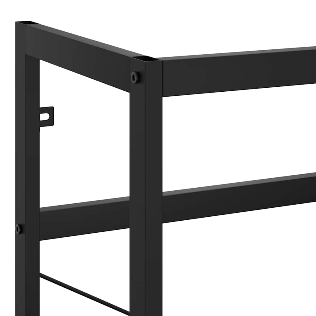 vidaXL Meuble sous-vasque de salle de bain Noir 59x38x83 cm Fer