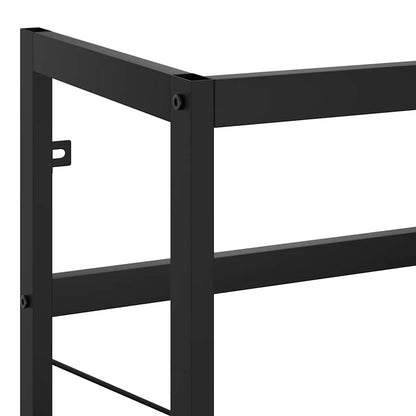 vidaXL Meuble sous-vasque de salle de bain Noir 59x38x83 cm Fer