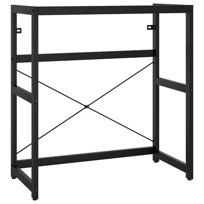 vidaXL Meuble sous-vasque Noir 79x38x83 cm Fer
