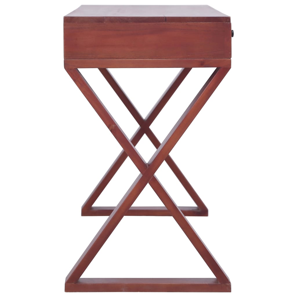 vidaXL Bureau marron 115x47x77 cm Bois massif d'acajou