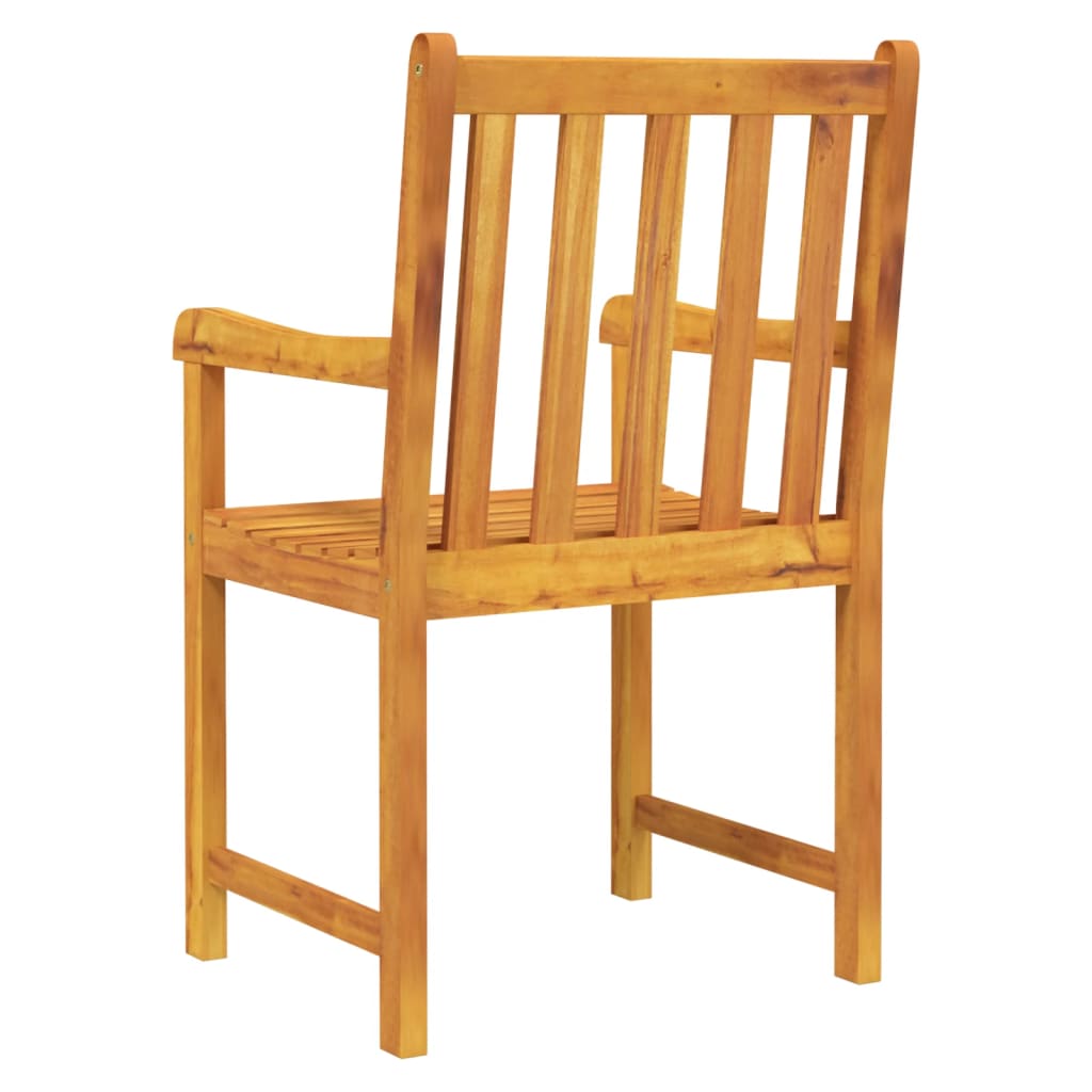 vidaXL Chaises de jardin 2 pcs Bois d'acacia massif