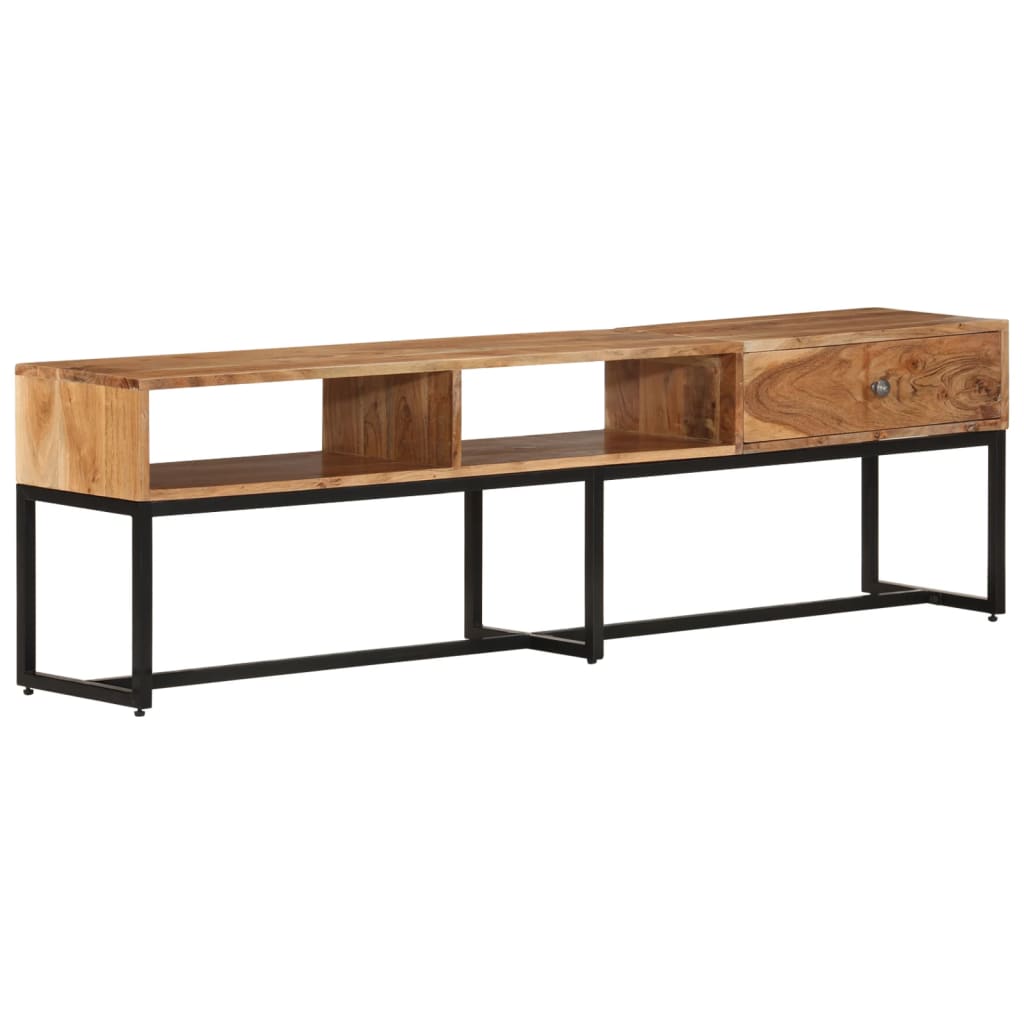 vidaXL Meuble TV 160x30x45 cm Bois massif d'acacia
