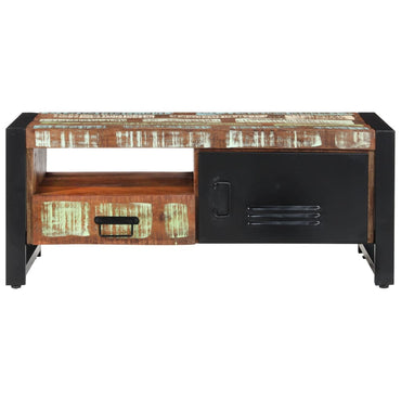 vidaXL Table basse 100x50x41 cm en bois de récupération massif