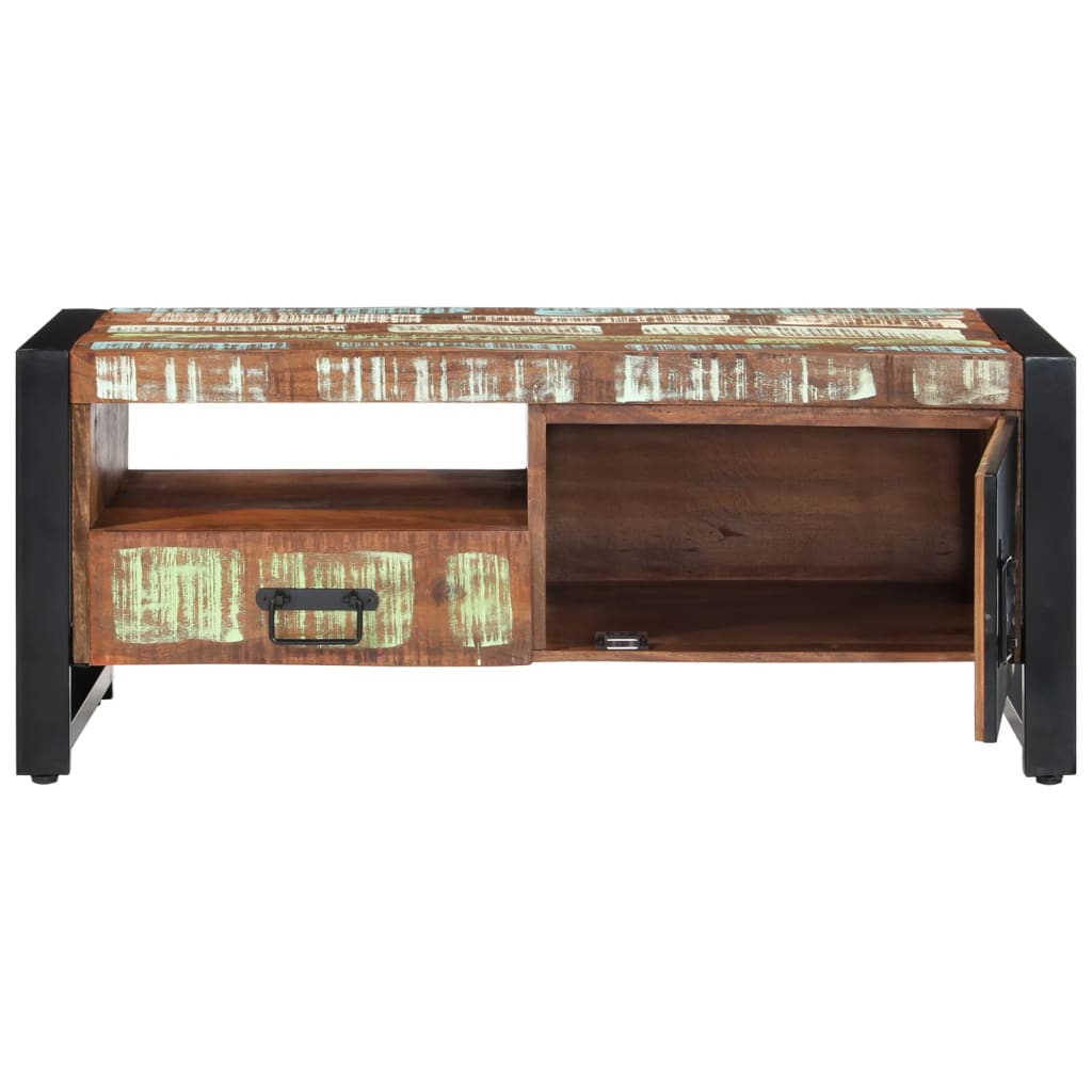 vidaXL Table basse 100x50x41 cm en bois de récupération massif