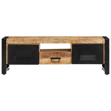 vidaXL Meuble TV 120x30x40 cm Bois de manguier massif