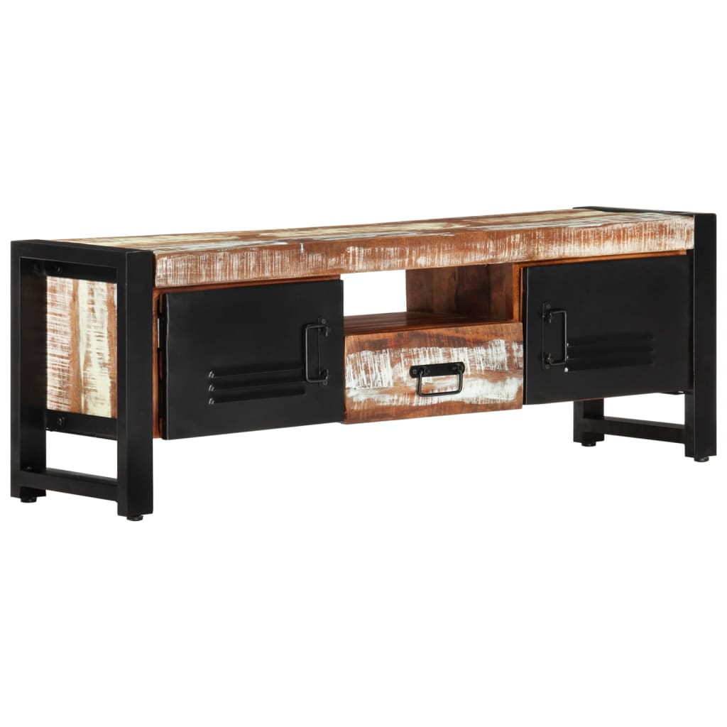 vidaXL Meuble TV 120x30x40 cm Bois de récupération massif