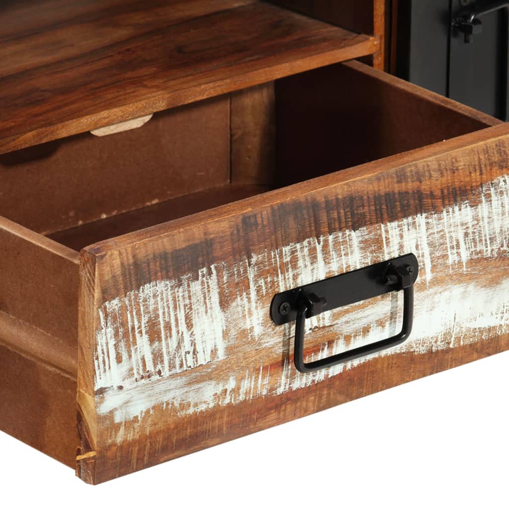 vidaXL Meuble TV 120x30x40 cm Bois de récupération massif