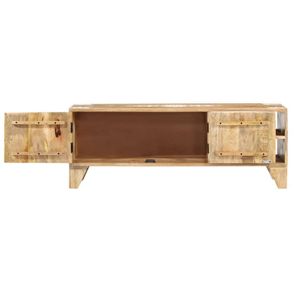 vidaXL Meuble TV 110x30x40 cm Bois de manguier massif