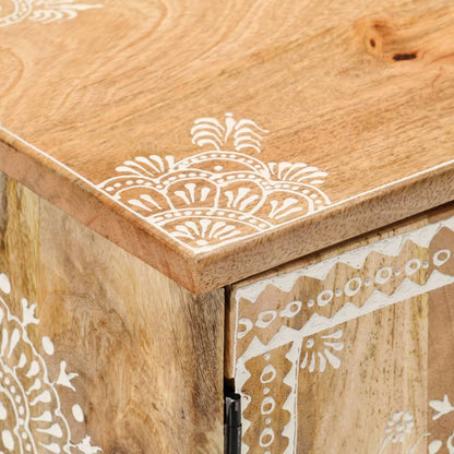vidaXL Meuble TV 110x30x40 cm Bois de manguier massif