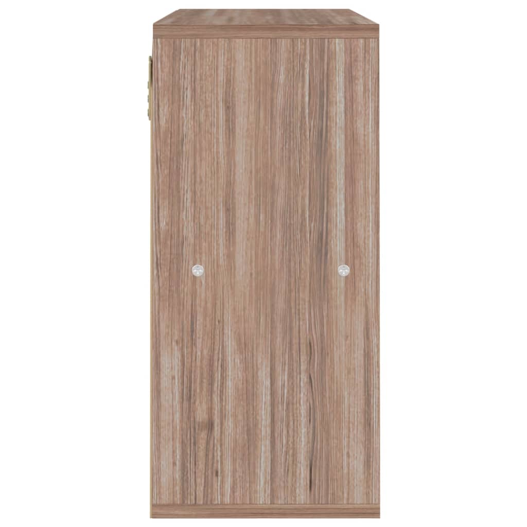 vidaXL Bücherregal Grau Sonoma-Eiche 60x27,5x59,5 cm Holzwerkstoff