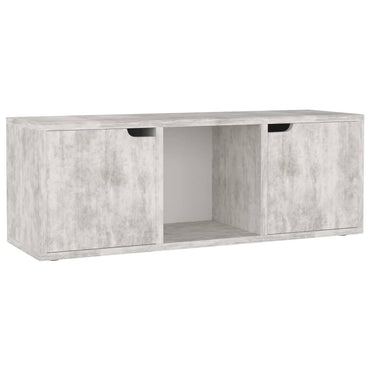 Meuble TV vidaXL gris béton 88,5x27,5x30,5 cm bois d'ingénierie