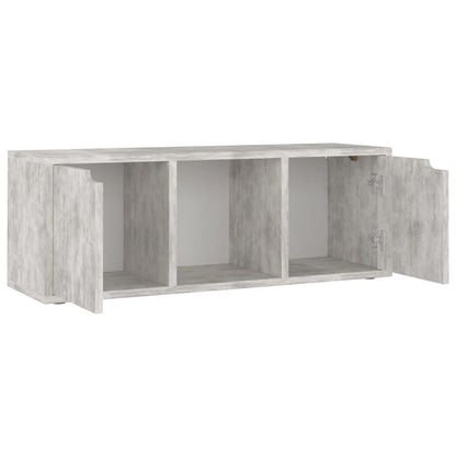 Meuble TV vidaXL gris béton 88,5x27,5x30,5 cm bois d'ingénierie