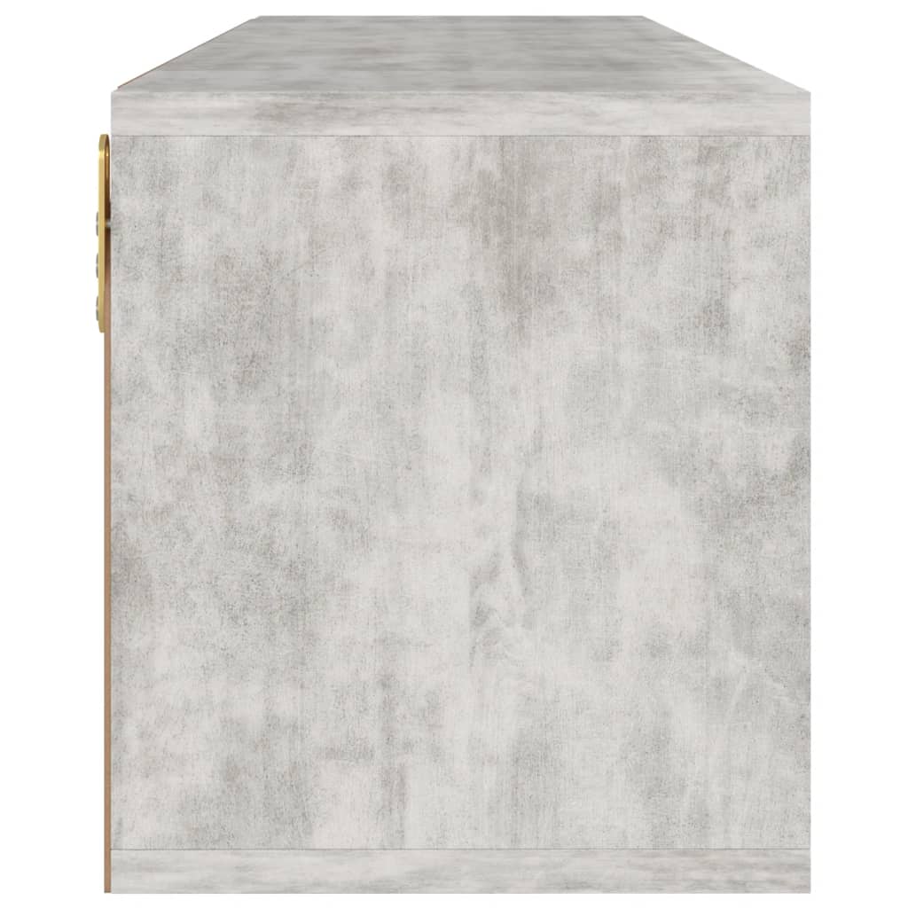Meuble TV vidaXL gris béton 88,5x27,5x30,5 cm bois d'ingénierie