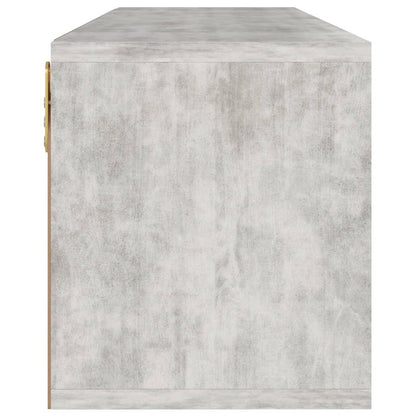 Meuble TV vidaXL gris béton 88,5x27,5x30,5 cm bois d'ingénierie