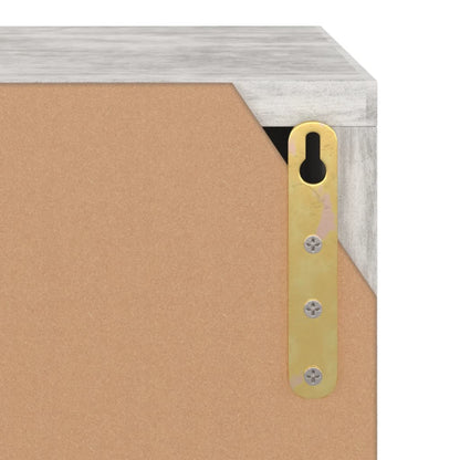 Meuble TV vidaXL gris béton 88,5x27,5x30,5 cm bois d'ingénierie