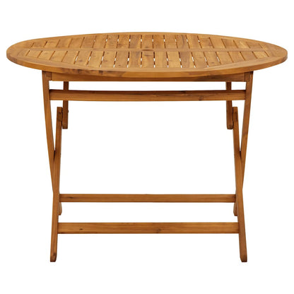 vidaXL Klappbarer Gartentisch 110 cm Massivholz Akazie