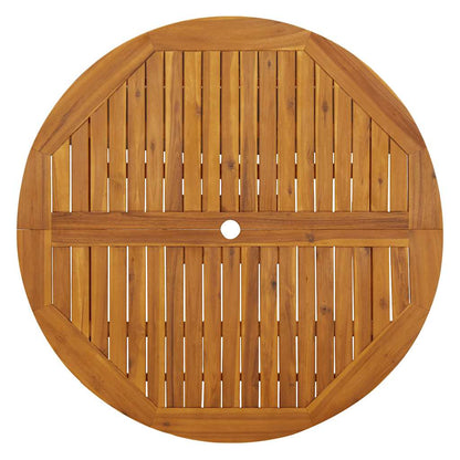vidaXL Klappbarer Gartentisch 110 cm Massivholz Akazie