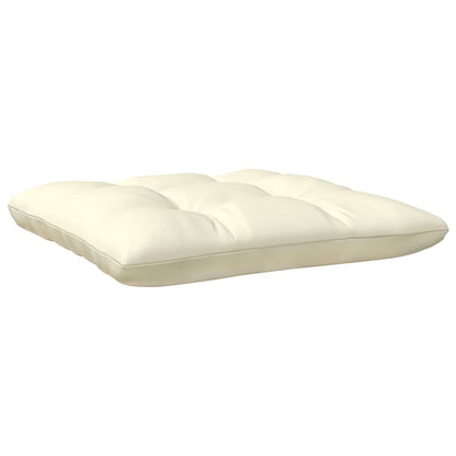 vidaXL Gartenhocker mit Creme Kissen Honigbraun Massivholz Kiefer