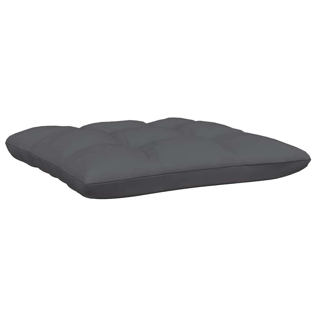 vidaXL Canapé de jardin 2 places avec coussins Gris Bois de pin massif