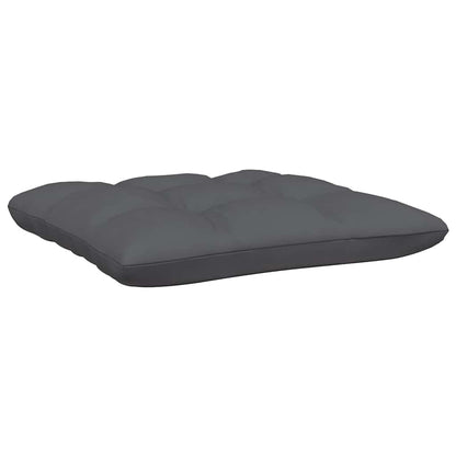 vidaXL Canapé de jardin 2 places avec coussins Gris Bois de pin massif
