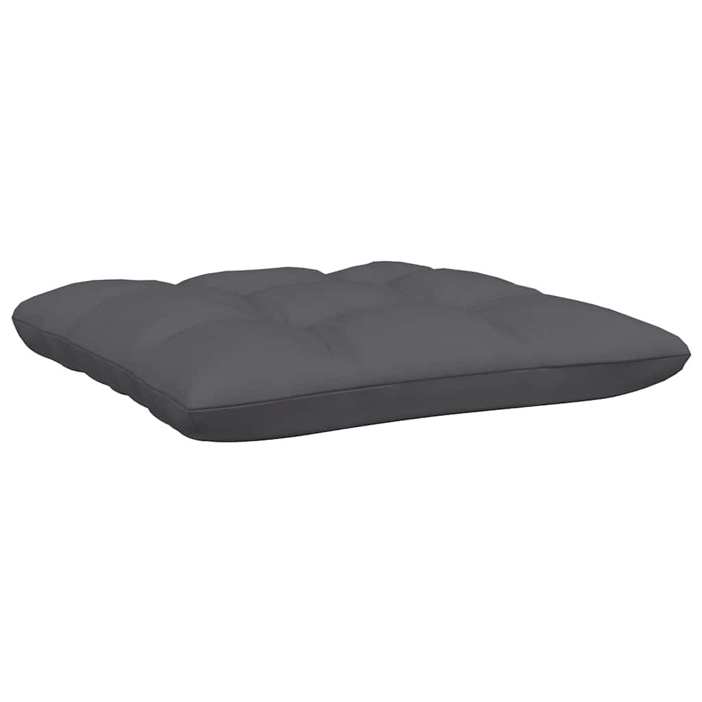 vidaXL 3-tlg. Garten-Lounge-Set mit Kissen Grau Kiefer Massivholz