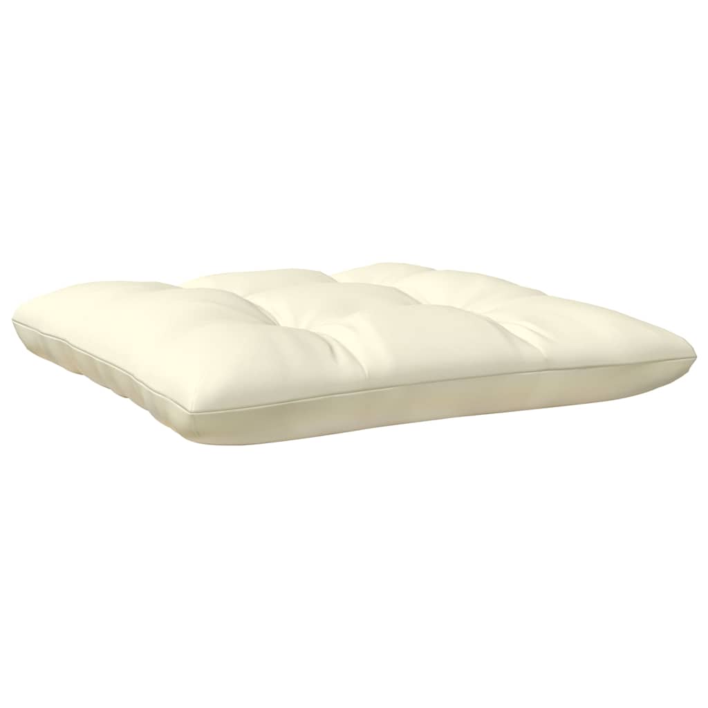 vidaXL 3-tlg. Garten-Lounge-Set mit Creme Kissen Massivholz Kiefer