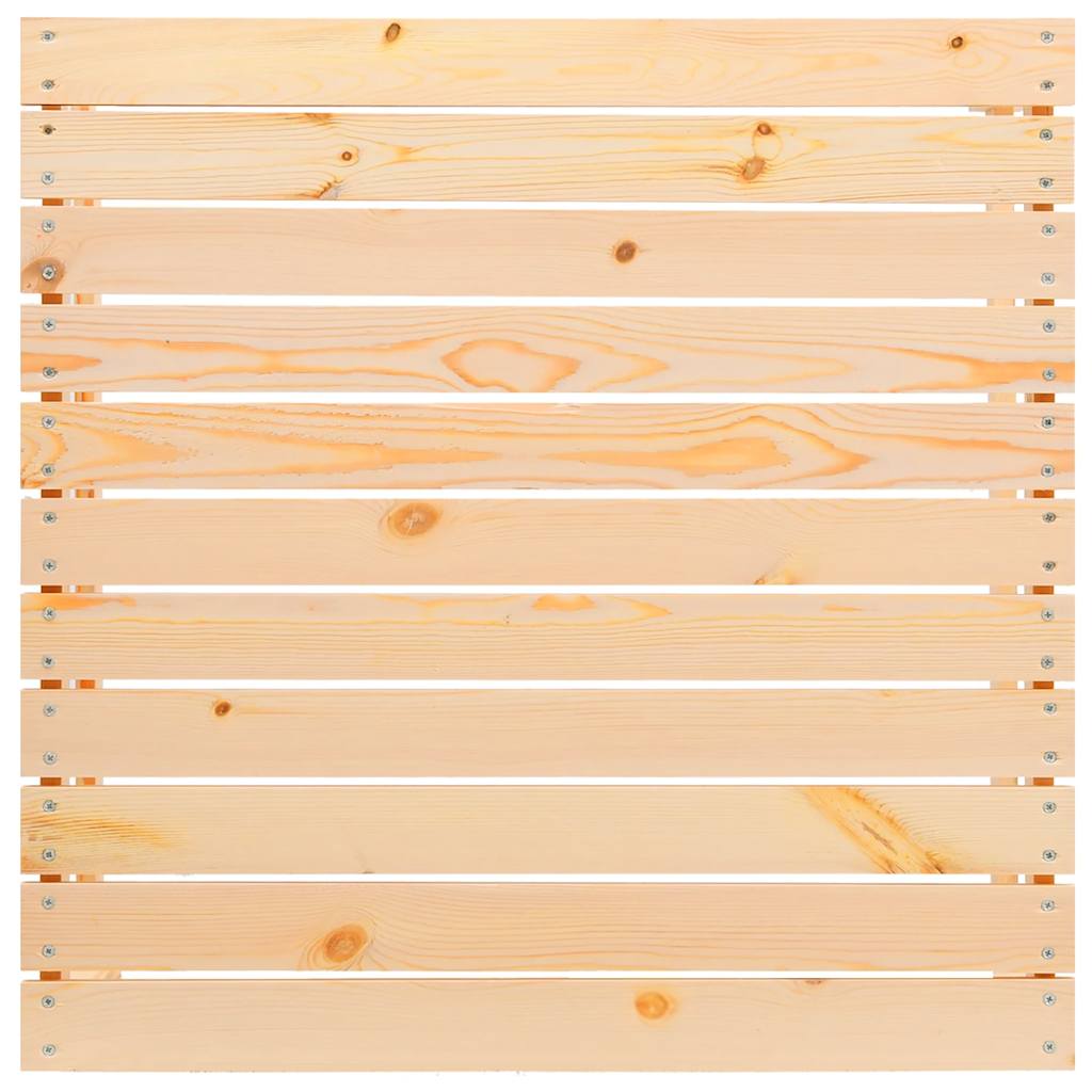 vidaXL 3-tlg. Garten-Lounge-Set mit Kissen in Creme Massivholz Kiefer